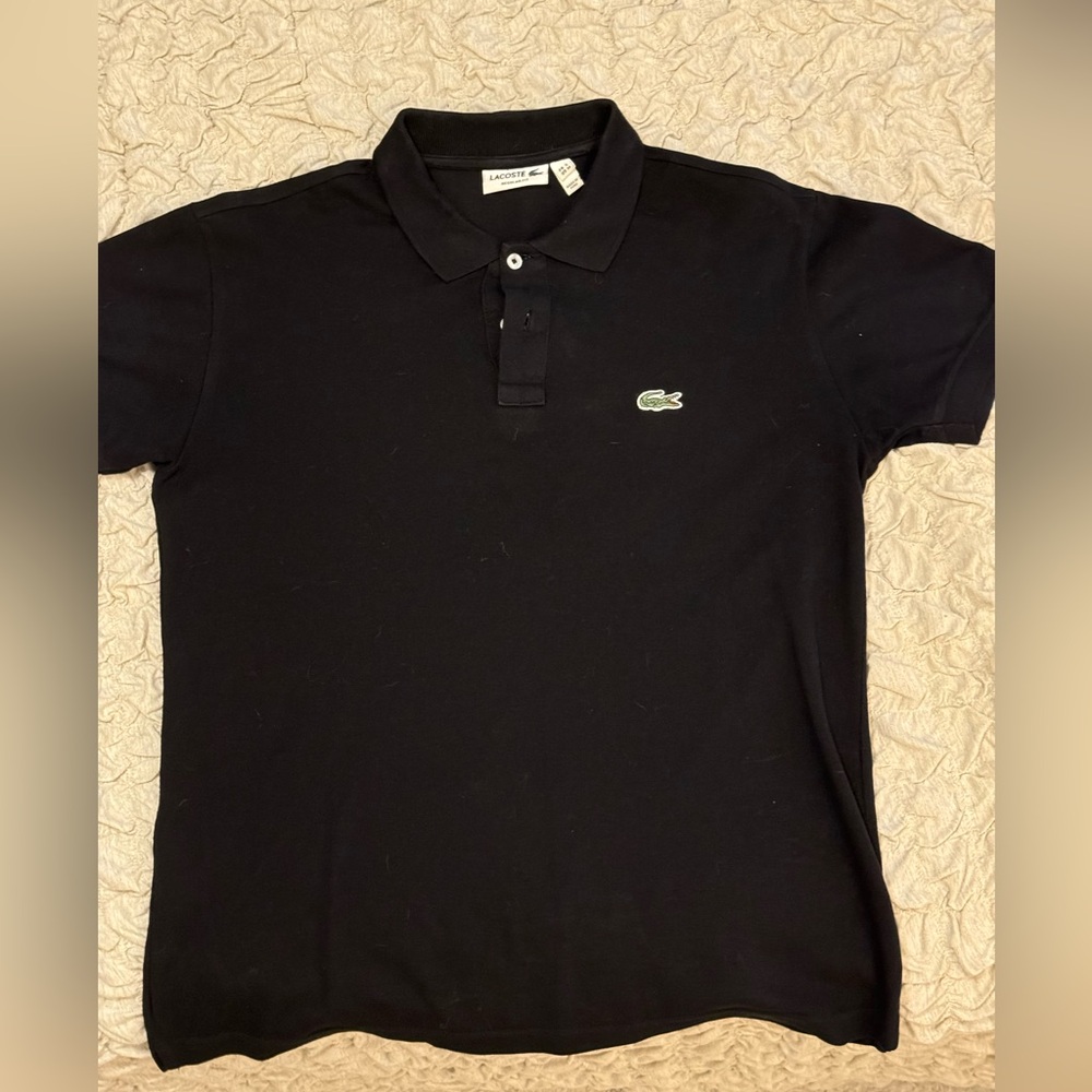 Authentic Lacoste Men’s Polo, Euro Cut, Size Med